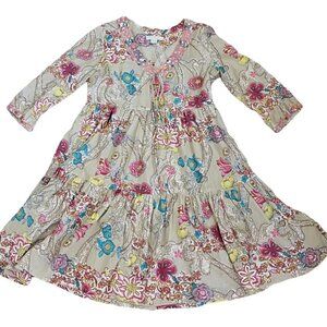SaoPaolo - Anthropologie - Embellished, Tiered Ruffle Dress - Peasant Style, 4